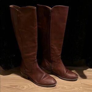 Frye brown leather women’s riding boots